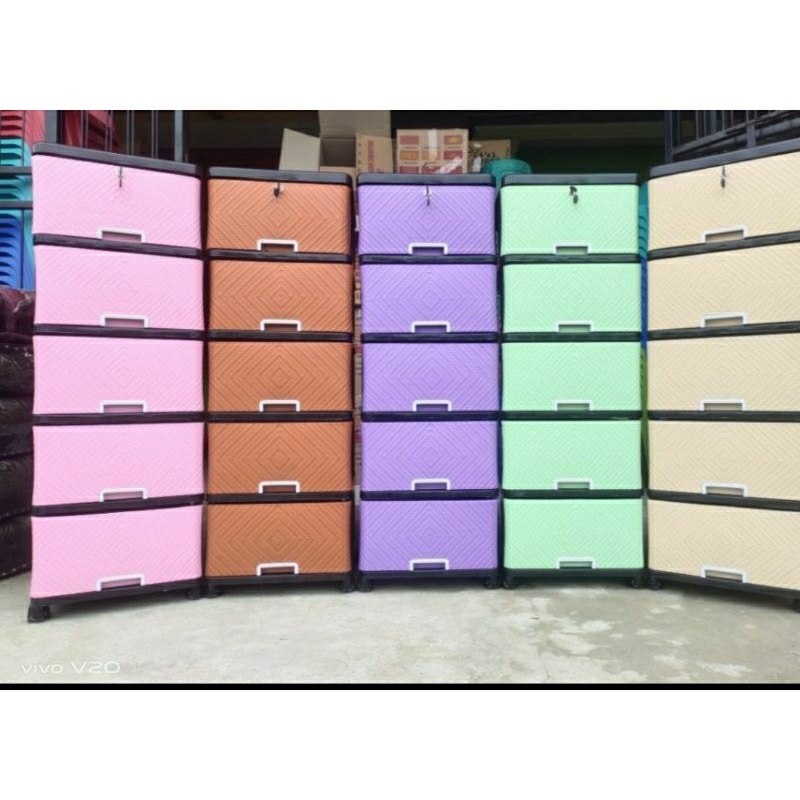 Lemari Laci Plastik Susun 5