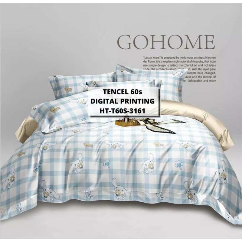 [Surabaya sprei] Bedcover Tencel cinnamonroll - sutra tencel 60s
