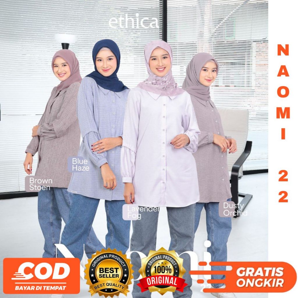 NAOMI 22 TUNIK POLOS CASUAL TERBARU BY ETHICA