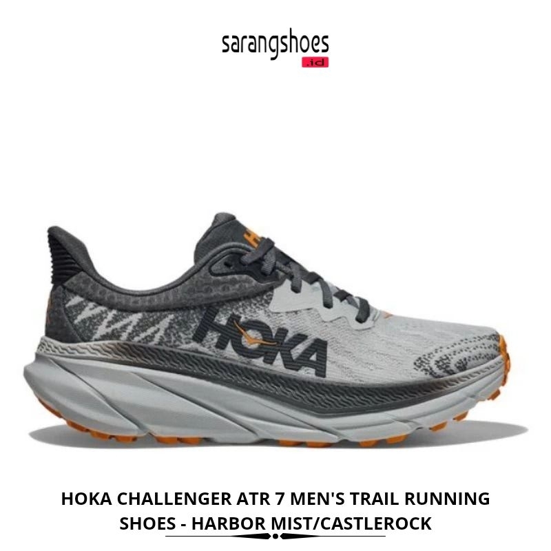 Hoka One One Challenger ATR 7 Men's Trail Running Shoes - Harbor Mist/Castlerock