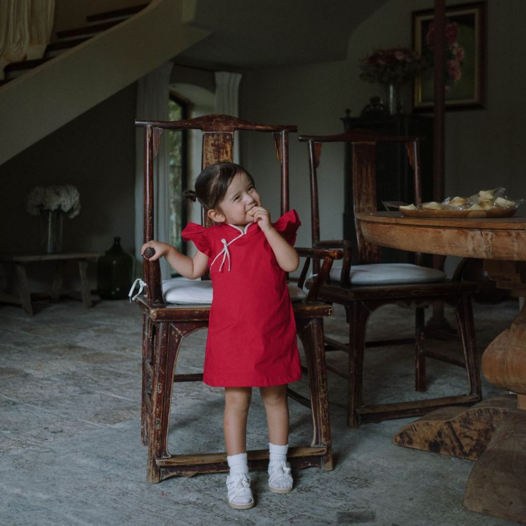 LIAN CHEONGSAM DRESS | Cheongsam Dress Anak Perempuan | Qipao Dress Anak Perempuan | Dress Anak Pere