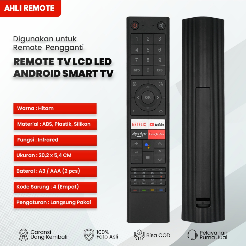 Remote TV CHIQ Android Smart TV G7P G7PF Pro IR / Remot LCD LED CHIQ