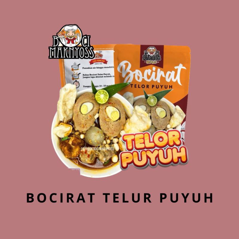 

BOCI MAKNYOS - BOCIRAT TELUR PUYUH