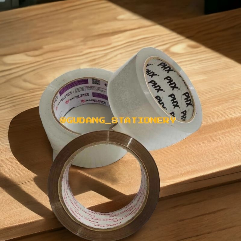 

lakban bening coklat 48mm dan 46mm 90yard