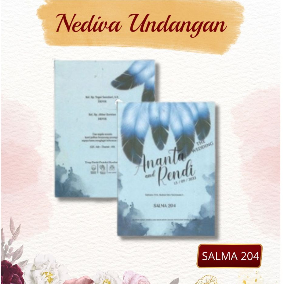 Blangko Undangan SALMA 204 Harga Murah