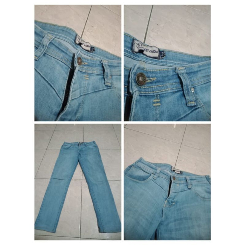 Nevada Jeans Celana pants Denim blue jeans Wanita women Original