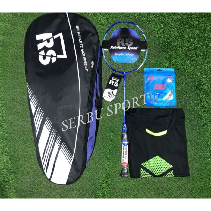 RAKET BADMINTON RS ISO POWER 666 PAKET LENGKAP