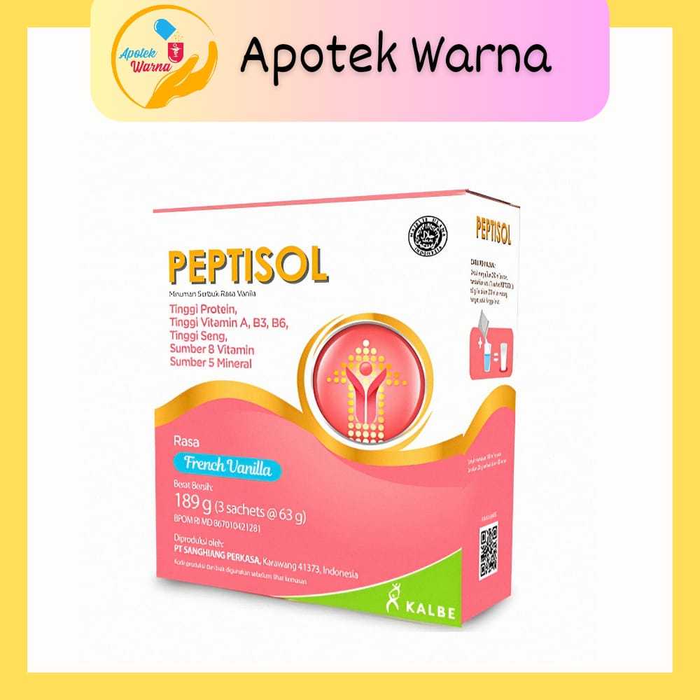 PEPTISOL RASA FRENCH VANILLA 189 G ( 3 SACHET )