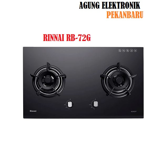 KOMPOR GAS TANAM RINNAI 2 TUNGKU RB-72G - Agung Elektronik Pekanbaru