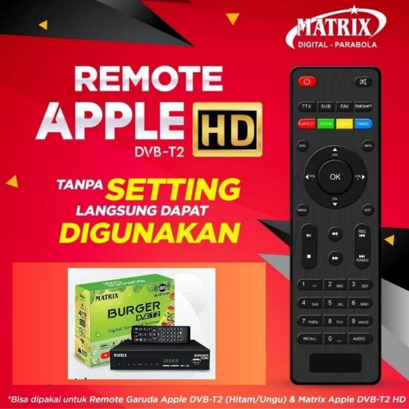 REMOT STB MATRIX BURGER HIJAU