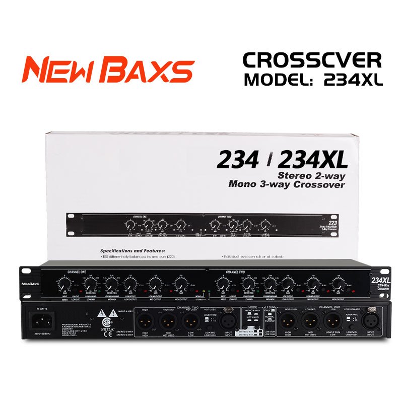 NEW BAXS 223XL/234XL crossover aktif professional two-channel two-way/three-way subwoofer electronic
