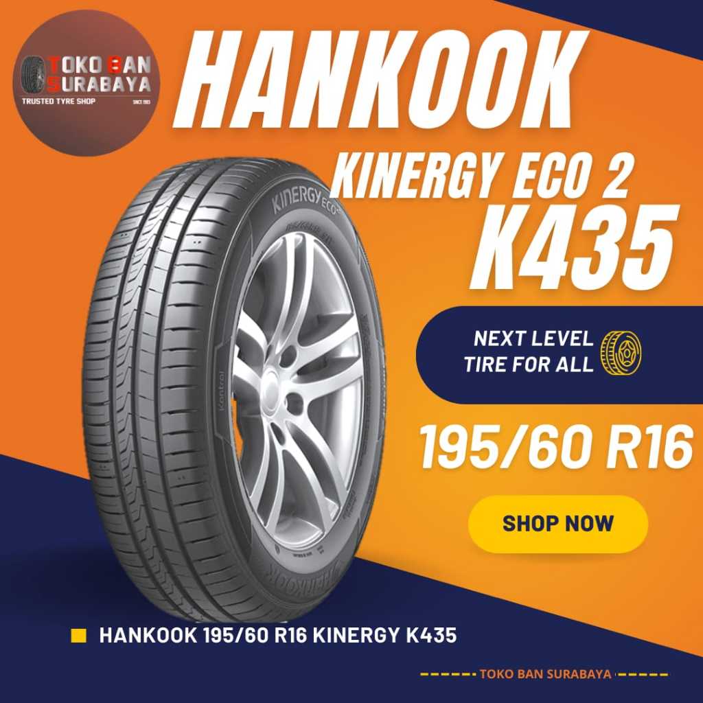Ban HANKOOK 195/60 R16 195/60R16 195/60/16 19560 R16 19560R16 R16 R 16 KINERGY ECO 2 K 435