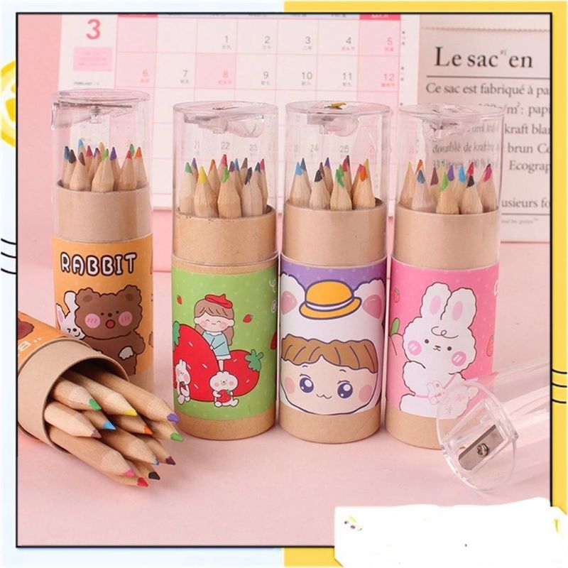 

Pensil warna 12 in 1 + serutan pensil color pencils quality pensil warna karakterUKURAN PENSIL ± 8.5 CMUKURAN TABUNG ± 11.5 * 3 CM1 TABUNG ISI 12 PCS PENSIL WARNA WARNA1. KUNING2. BIRU MUDA3. UNGU 4. COKLAT 5. PINK MUDA 6. HIJAU TUA 7. HIJAU MUDA