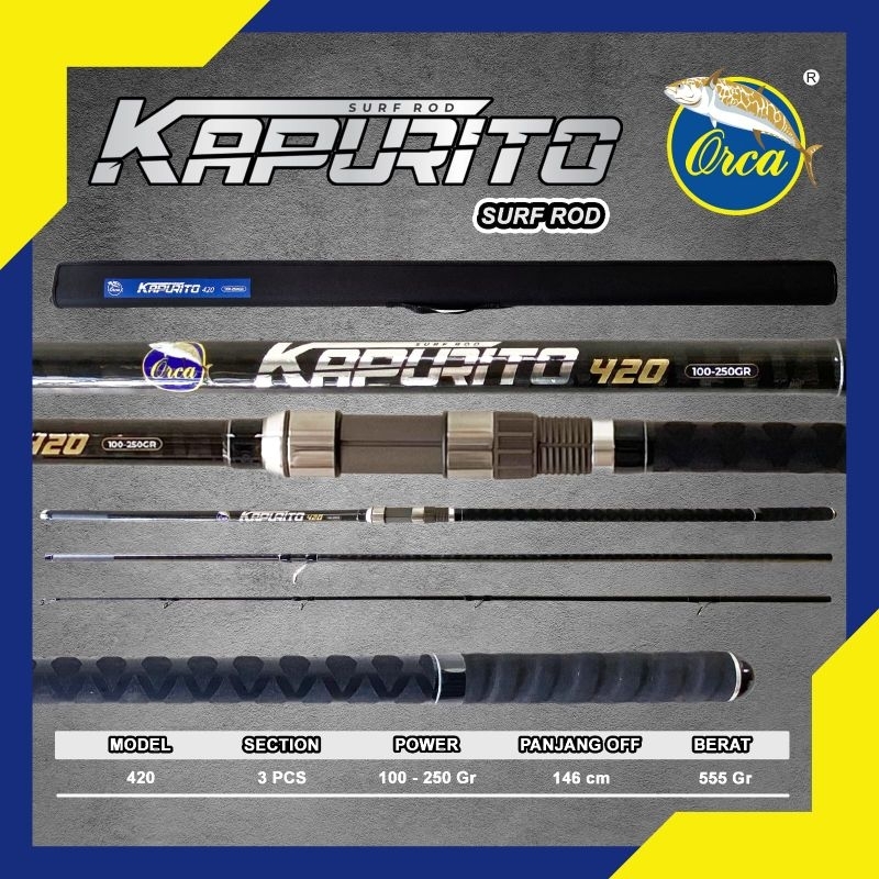 joran surf orca kapurito 420 cm