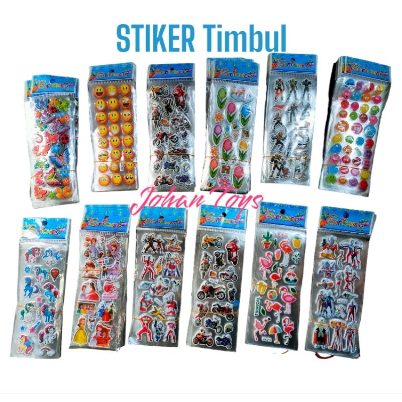 

STIKER Timbul Pendek isi 20 Pcs