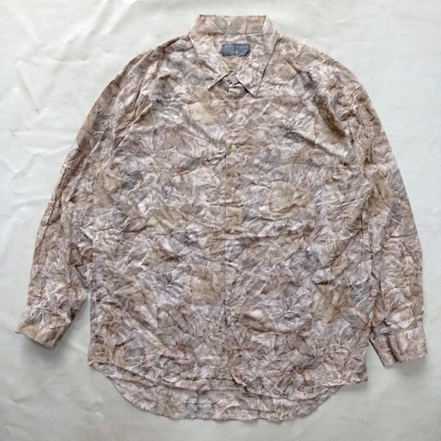 kemeja vintage 90s doux douce fullprint casual shirt