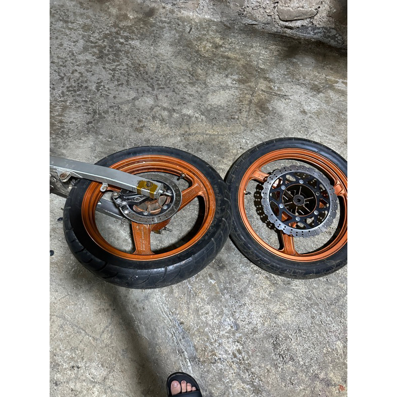 velg ori ninja RR ring 17 full set gir SSS + Ban lumayan tebal (Ninggal arm)
