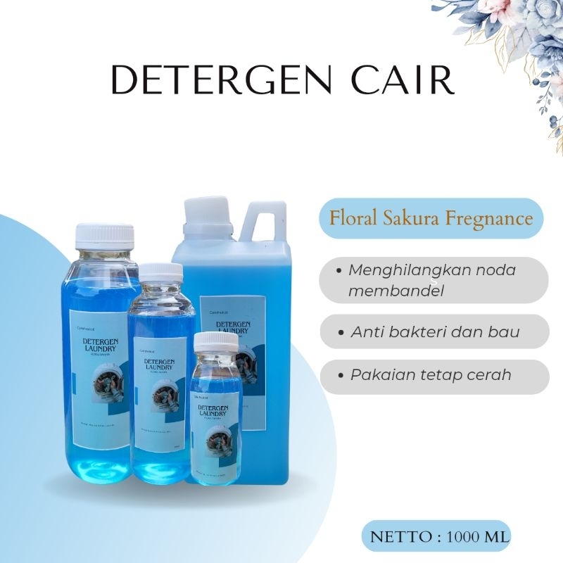 DETERGEN CAIR SABUN CUCI BAJI DETERGEN LAUNDRY PEWANGI PAKAIAN