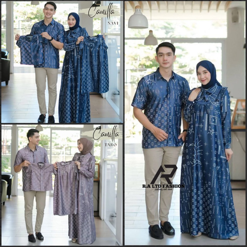 Couple Keluarga Silky Maxmara Terbaru Baju Muslim Pasangan Ayah Ibu Dan Anak Set Pakaian Couple Keluarga Modern Gamis Busui Family Seragam Terlaris Motif Bulan Bintang Warna Navy Dan Taro
