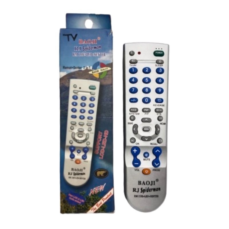 Remot TV LCD LED Universal Multi BAOJI RM-133E+LED