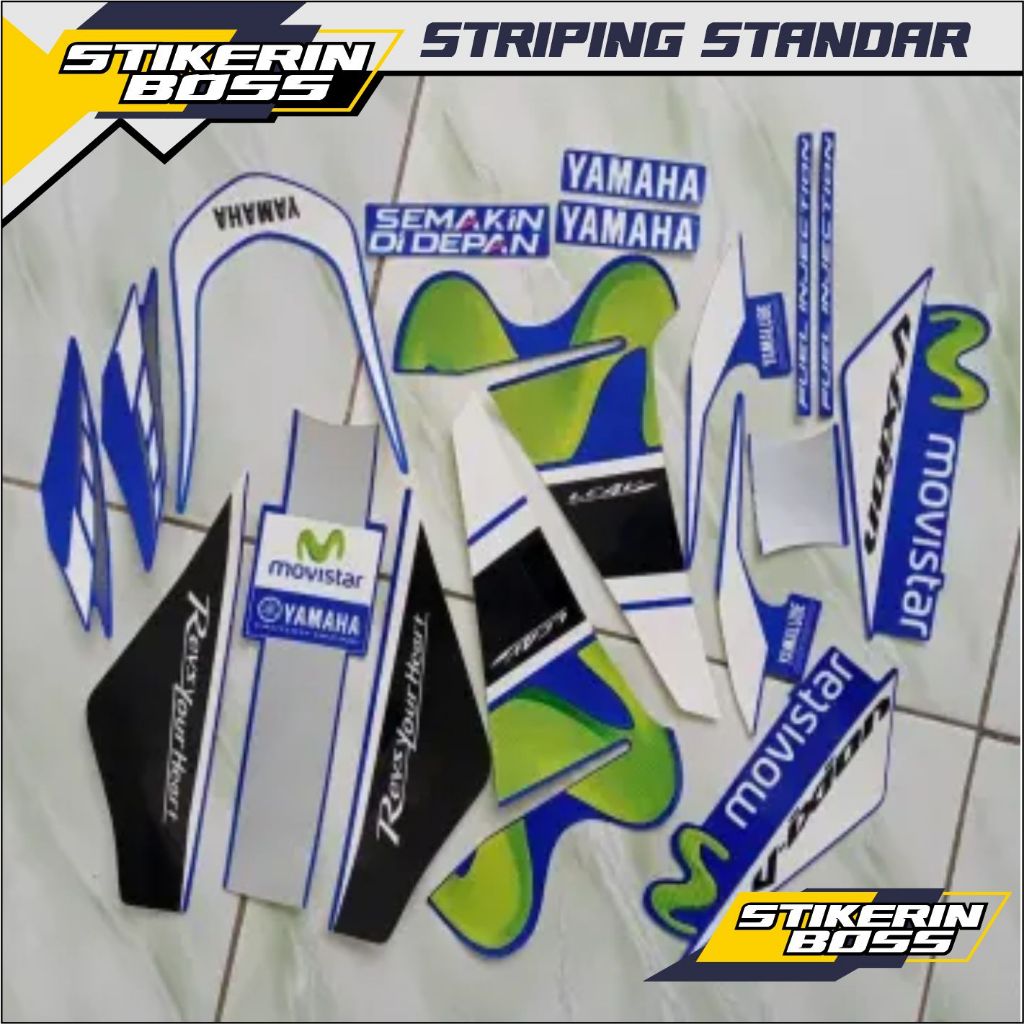 Stiker Striping Standart Vixion ADVANCE Movistar  Striping Berkualitas Dan Termurah