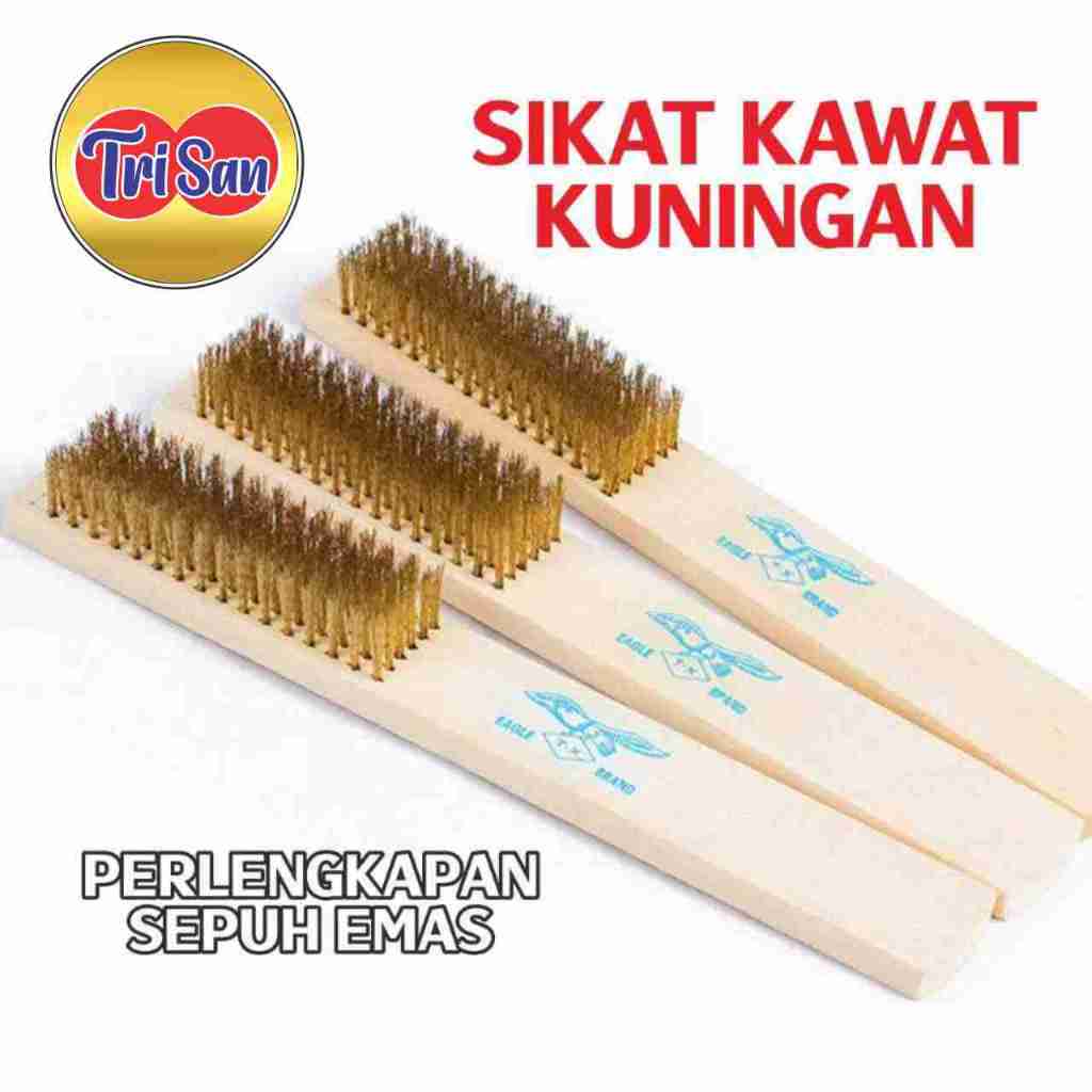Sikat Kawat Kuningan Pembersih Perhiasan Perak Emas Tembaga Kuningan isi 2 pcs