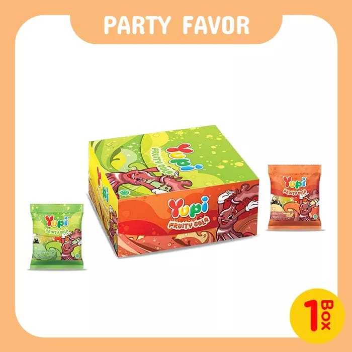 

Yupi Fruity Cola | Isi 24 Pcs @ 6 Gr