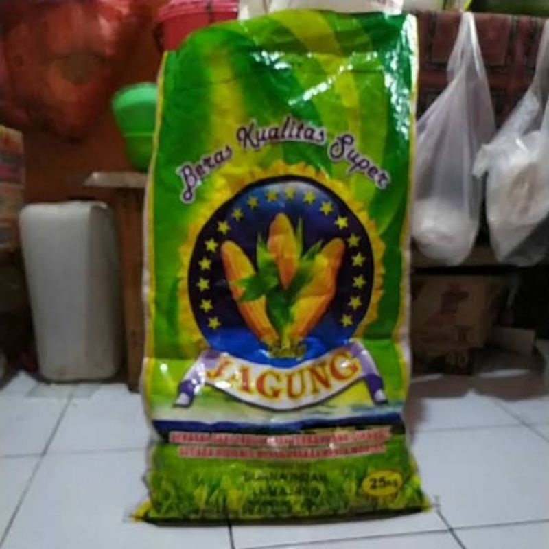 

Beras cap jagung murni punel original 25 kg putih bersih higenis