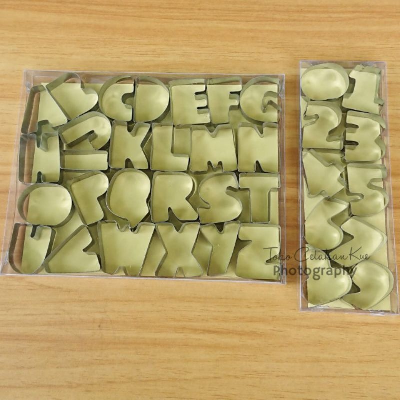 [HEMAT] CETAKAN WORTEL HURUF DAN ANGKA / CETAKAN STAINLES ANGKA HURUF SET COOKIE CUTTER NUMBER ALPHA