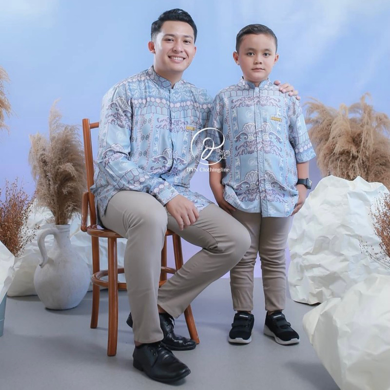 DYN Clothingline Ansel Koko &  Ansela Dress | Family Set | Fashion Muslim | Baju Muslim Couple | Sarimbit Keluarga-7