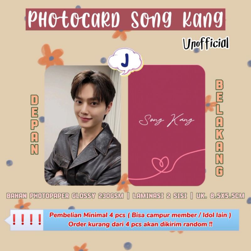 Photocard SONG KANG / Photocard Unofficial / Photocard  SONG KANG / PC SONG KANG / DRAMA KOREA / PC 