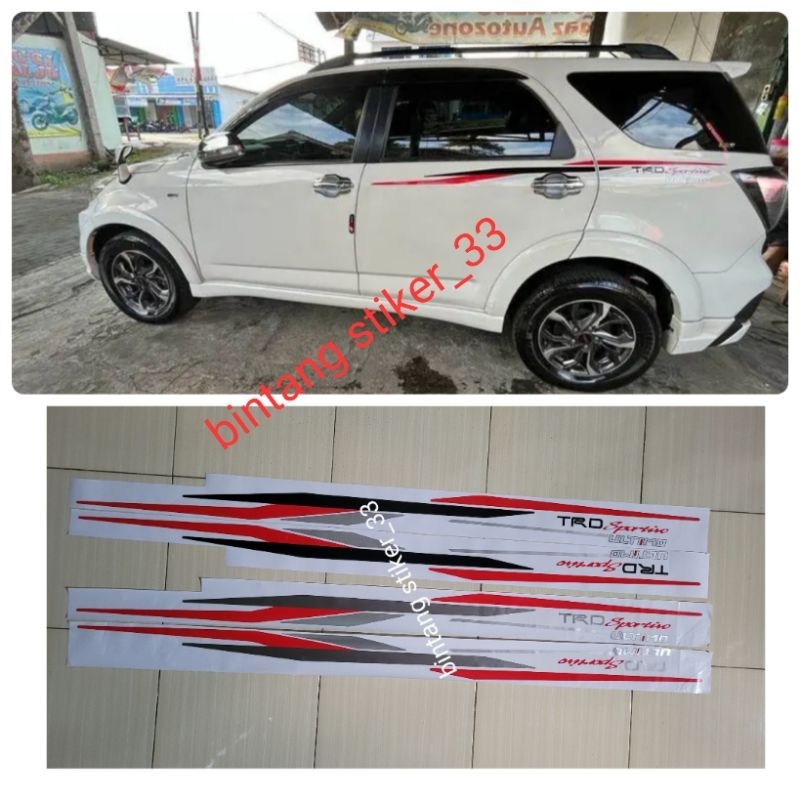 Stiker trd ultimo/stiker ultimo rush/stiker trd ultimo rush