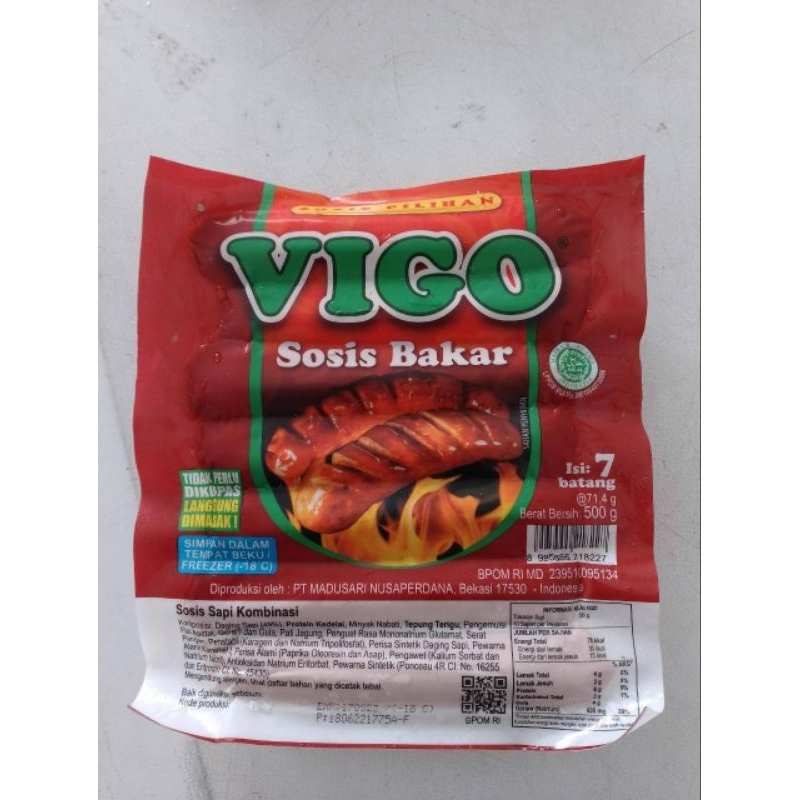 

SOSIS BAKAR VIGO SAPI 500 gr / SOSIS BAKAR VIGO AYAM 500 GR
