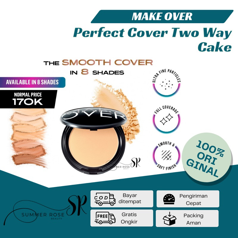 ORIGINAL MAKE OVER Perfect Cover TWC 12 g - Bedak Padat