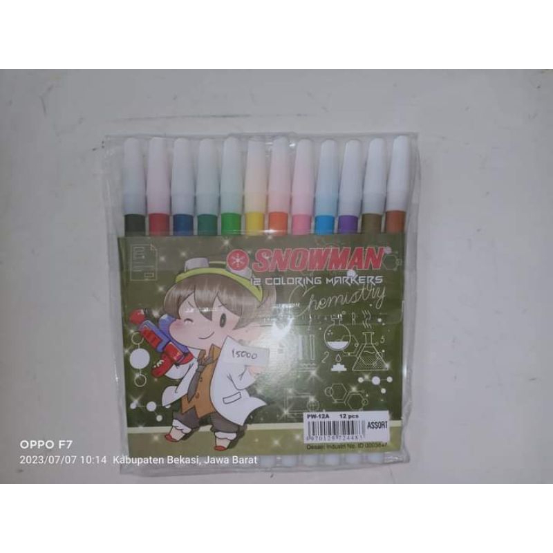 

Spidol Snowman 12 warna