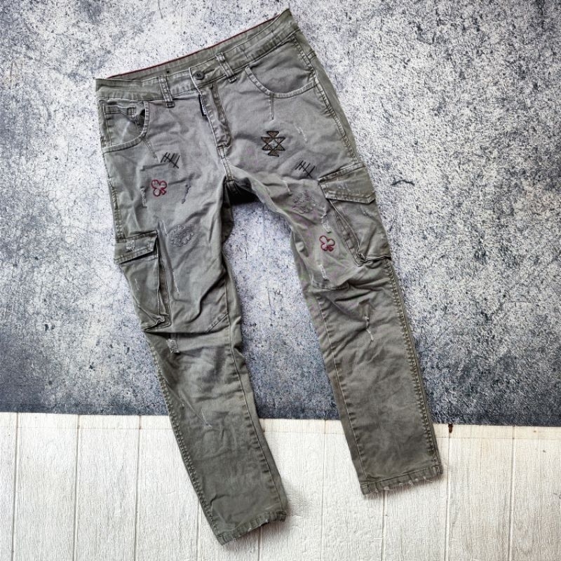 DSQUARED2 CARGO STRETCH BIKERS