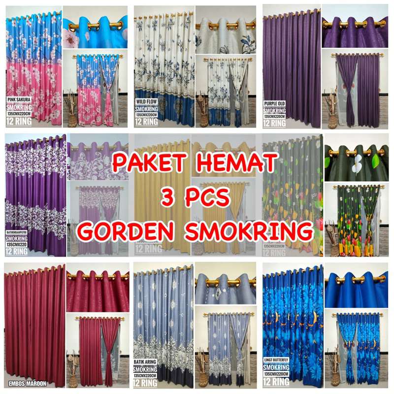 [SIAP KIRIM] PAKET HEMAT GORDEN PINTU JENDELA SEMOKRING 12 LUBANG BESAR MURAH MINIMALIS BESTSELLER