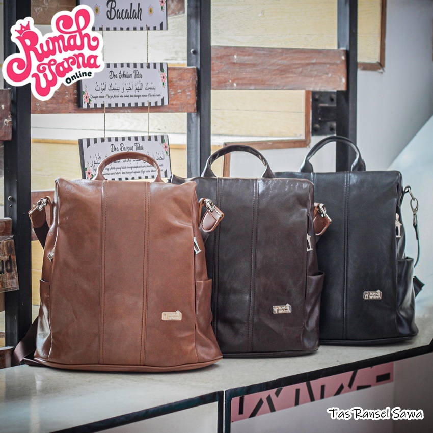 Rumah Warna Tas Ransel 2 in 1 Tas Netbook/Tablet Size 27 x 13 x 35 cm Sawa
