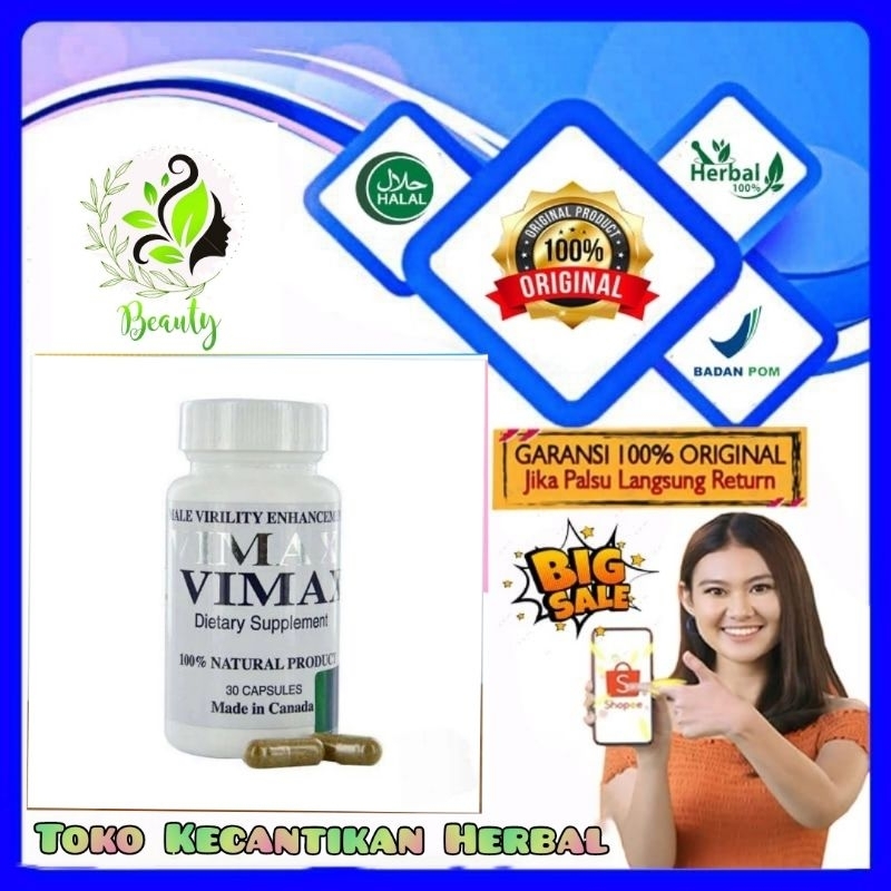 Vimax Canada Obat Herbal Vitalitas Pria - Vimax Suplemen Besar Panjang Mr P Herbal