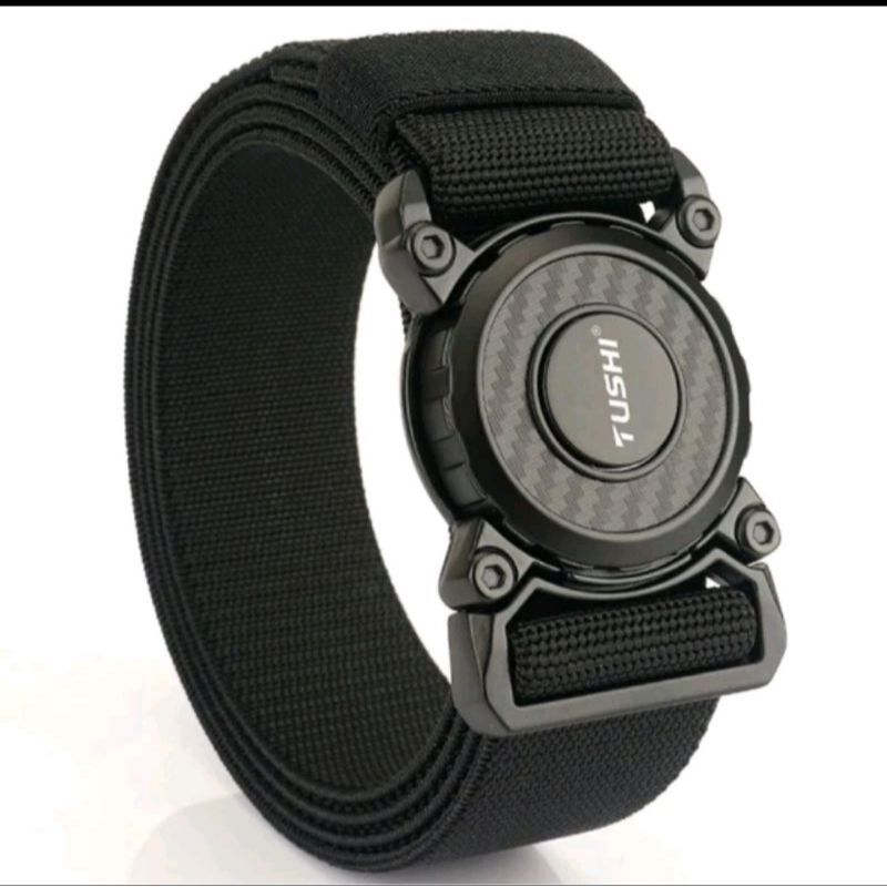 ORIGINALSABUK TACTICAL MODEL MILITER IAKT PINGGANG KANVAS IMPORT KUAT KEPALA BESI KOKOH