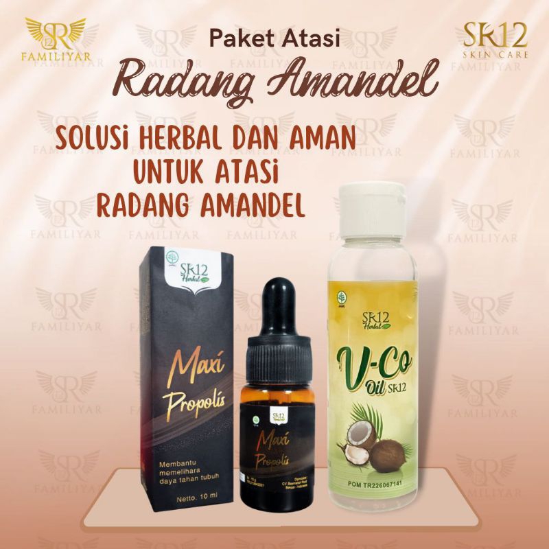 PAKET ATASI AMANDEL SR12
• Ikhtiar sembuhkan amandel dengan produk herbal SR12
• Maxi Propolis SR12
