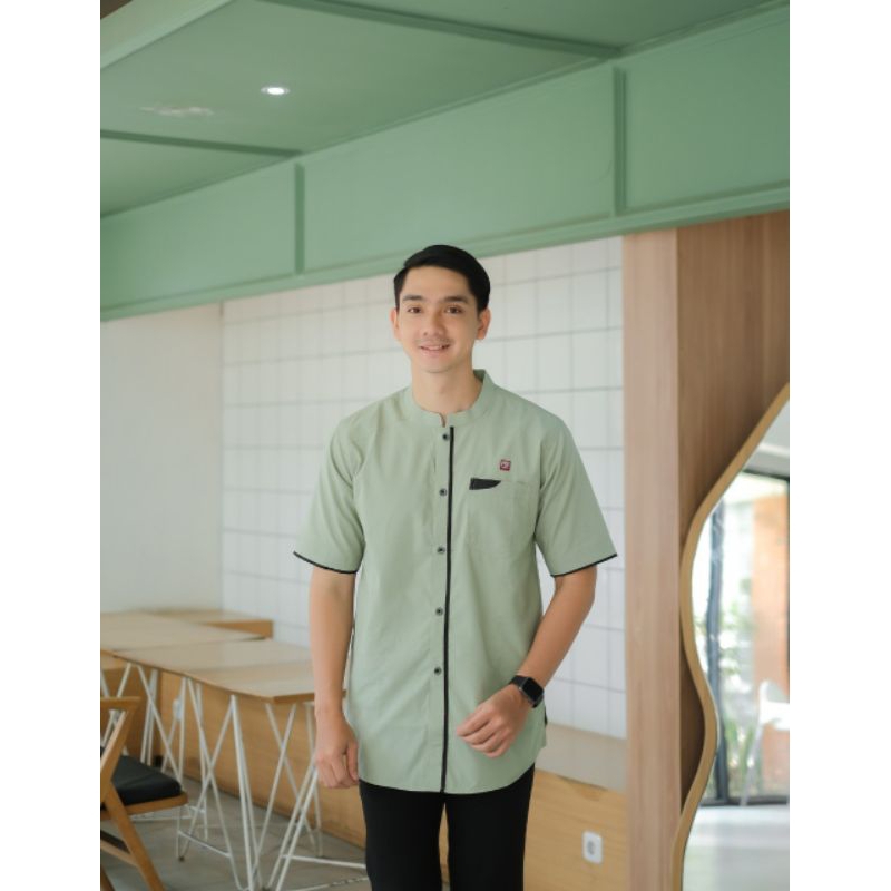 Baju Gamis Koko Pria Lengan Pendek