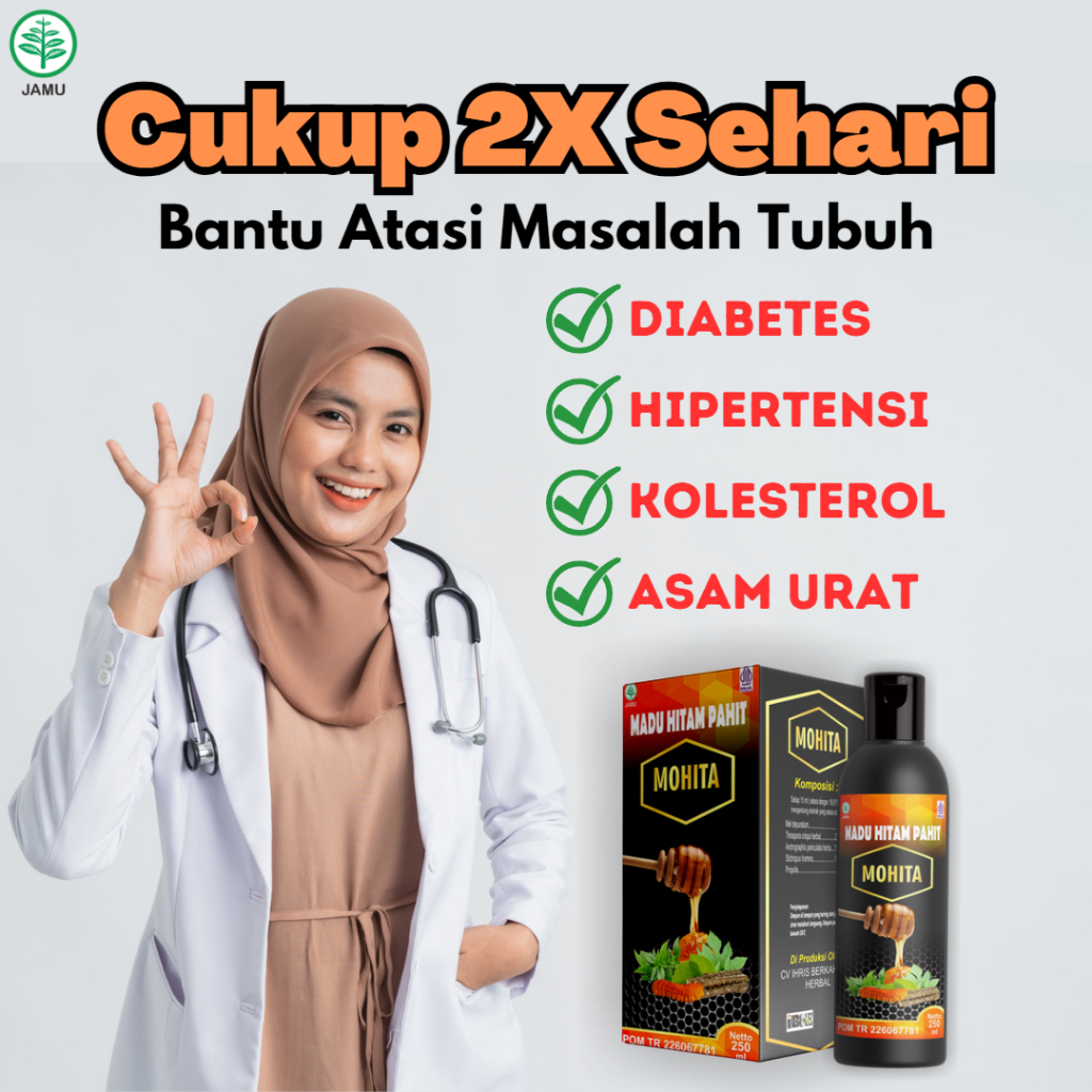 

Obat Diabetes Militus Madu Pahit Mohita 100% Asli