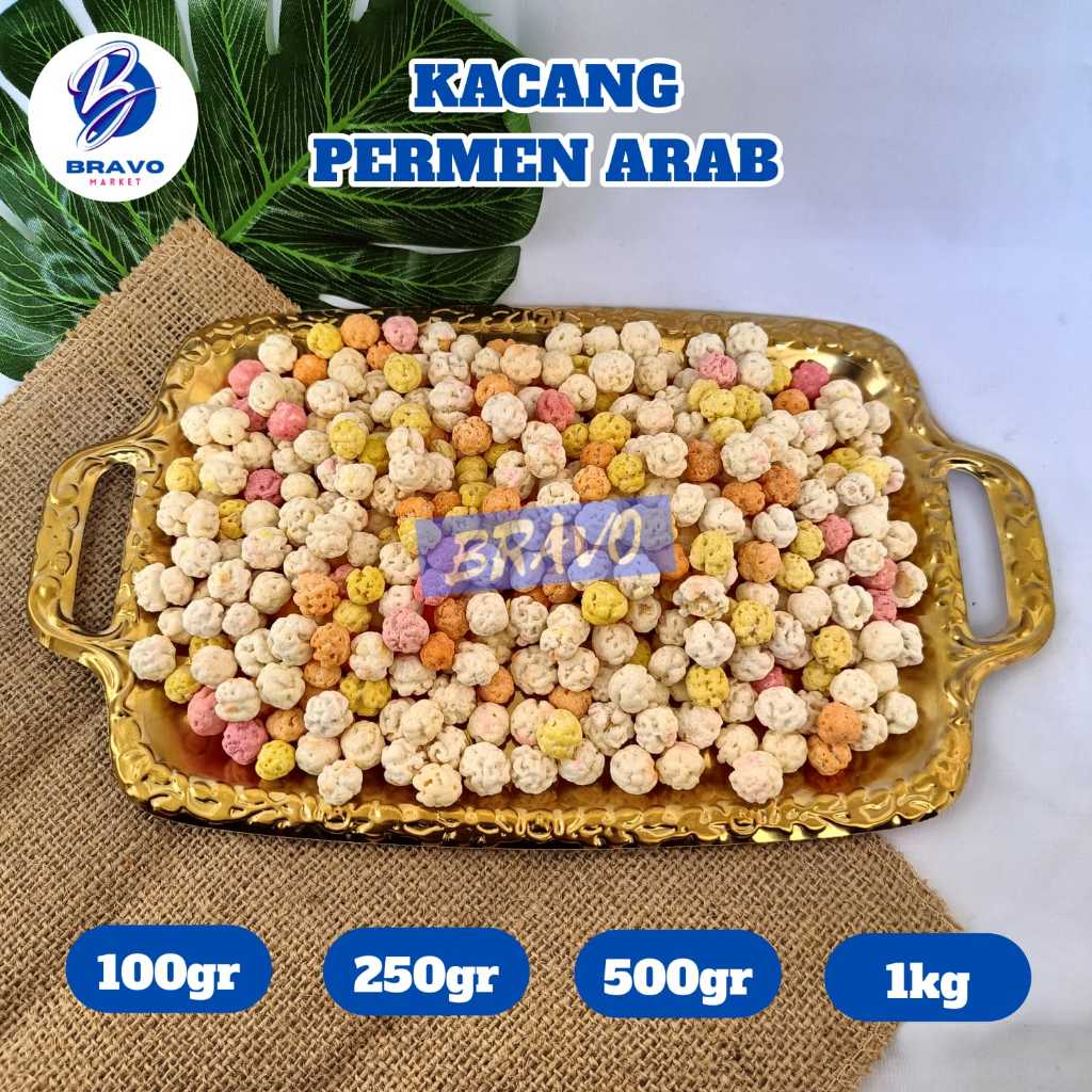 

Kacang Permen Arab Rasa kacang arab manis Cemilan Chickpeas Warna Spesial