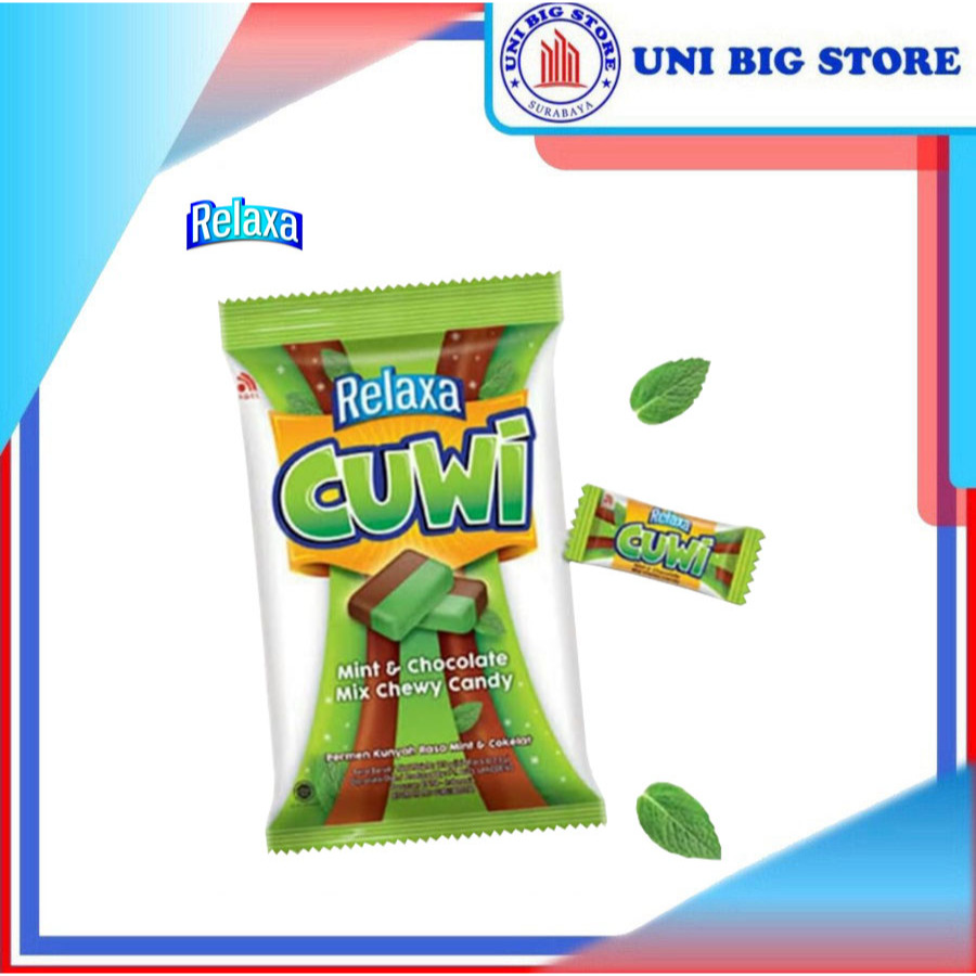 

Relaxa Cuwi Mix Mint & Chocolate Chewy Candy 115 gr Permen Kunyah