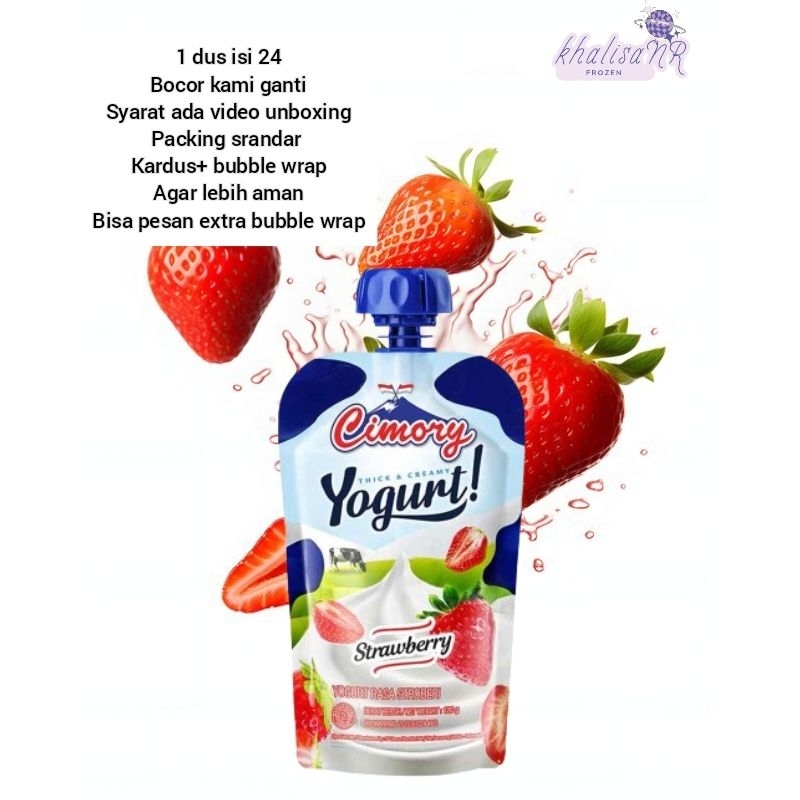 

Cimory Yogurt Squeeze 120 gram Rasa Strawberry