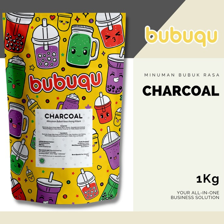 

Bubuqu Powder Drink Charcoal - Bubuk Minuman Charcoal 1 Kg