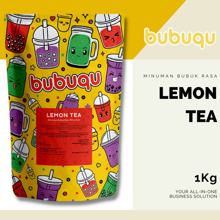 

Bubuqu Powder Drink Lemon Tea - Bubuk Minuman Teh Lemon 1 Kg