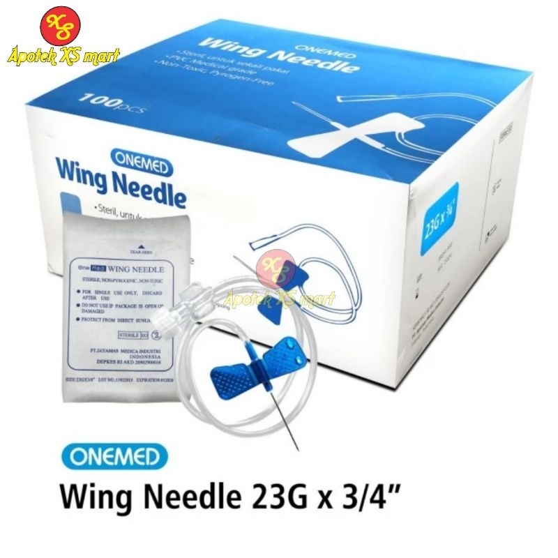 ONEMED WING NEEDLE 23G  SCALP VEIN PCS