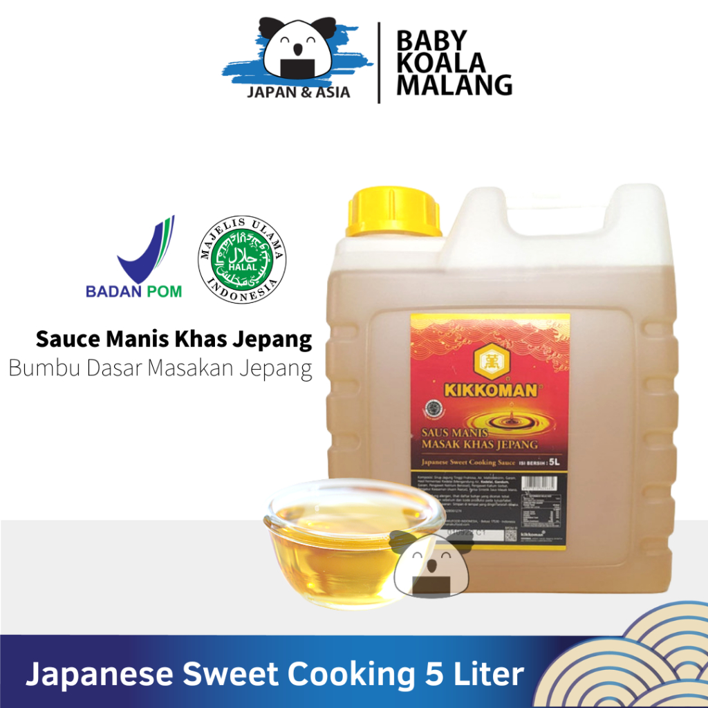 

KIKKOMAN Japanese Sweet Seasoning 5 Liter Halal | Pengganti Mirin